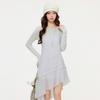 Gray Irregular Sling Vest Dress 2026 Spring and Summer New Outer Wear Stacked Sleeveless Medium and Long Vest Skirt