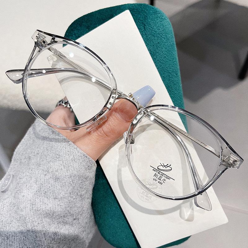 Material Eyeglass Frame Men Women Blue Light Blocking Women'S Glasses Frame Round Shape Women’S Eyewear Frames