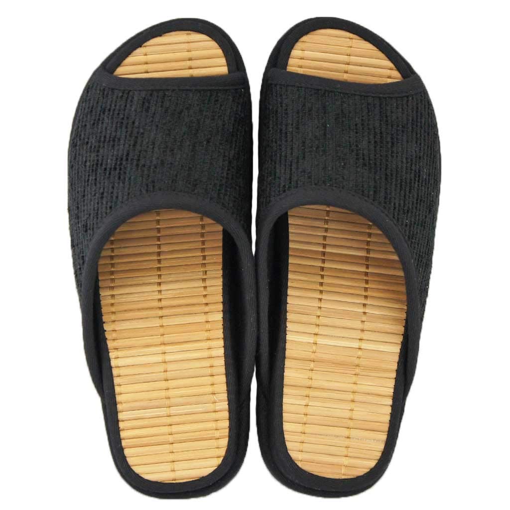 Hakihaki Kobo Slippers by CREO Cenote Mall Bamboo Size Made in Arch Up to Black - Slippers, G, Japan, Stimulator, 26.5cm,