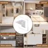 12Pcs Wardrobe Non-punching Non-marking Paste Layer Baffle Layered Drag Bracket Load-bearing Holder Support Plate 7 * 7cm
