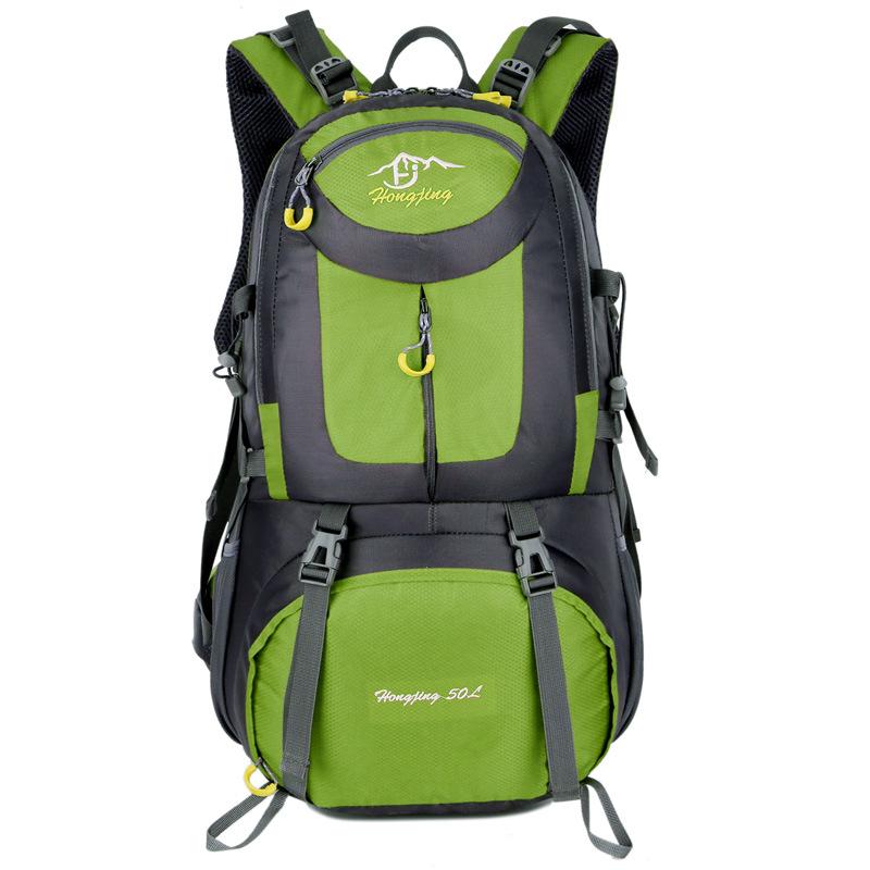 

50L 60L Travel Backpack Waterproof Nylon Men Women Hiking Bag Backpacks Travel Rucksack Camping Backpack KTB 50L зелений