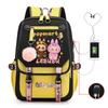 Cute LABUBU cartoon printed backpack for junior high school students with large capacity ins wind school bag