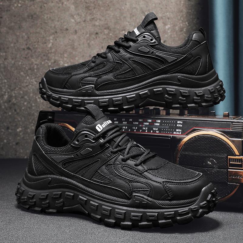 Men's Spring Mesh Sports Anti Slip and Wear-resistant Bottom Trendy Shoes for Men