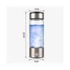 (Silver)Glass Rich Hydrogen Water Cup Large-Capacity Sports Water Bottle for Camping Hiking