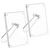Transparent Acrylic Magnetic Picture Frames with Stand Rectangle Clear Photo Frame No-drill Minimalist Display Board