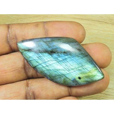 30X50X7MM Natural Labradorite Fancy Crystal Cabochon Loose Gemstone 88Cts. SK-3297