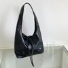 Korean Niche Commuter Women's Bag 2025 Versatile Casual Bag French Bow Tie Strap Single Shoulder Underarm Tote Bag