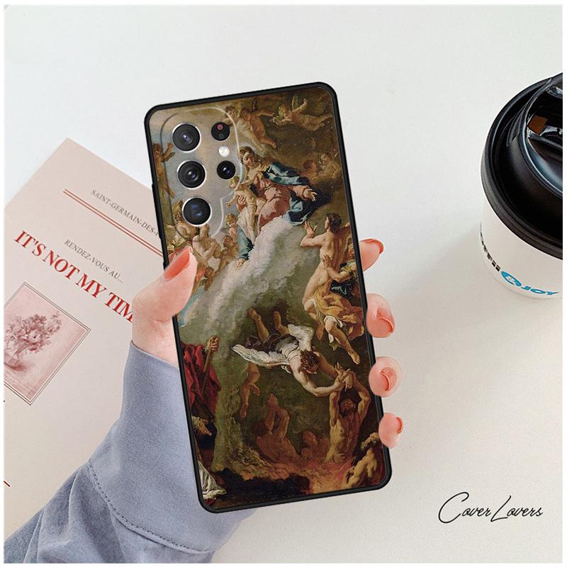 Renaissance Art Painting Phone Case For Samsung Galaxy S24 S25 S23 S22 Ultra Note 10 20 Plus S20 S21 FE Cover