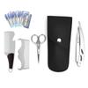 6pcs Beard Kit Shaving Knife Blade Beard Brush Scissors Storage Bag Modeling SetBeard Care Set