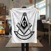 Freemasonry  Print Flannel Blanket, High Quality Comfortable for All Seasons, Home Decor, Warmth and Comfort