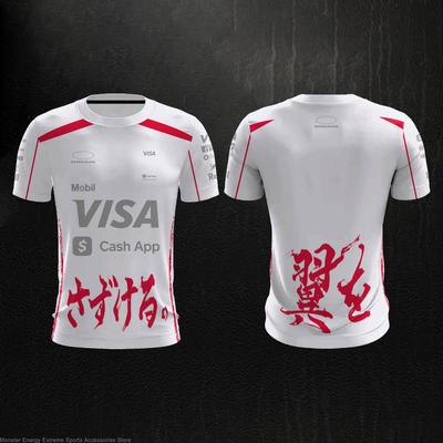 Summer New Racing Competition Outdoor Extreme Sports VCARB Racing Team Quick Drying Breathable T-shirt O Neck Short Sleeve