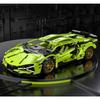 Technical Bugattied Building Blocks Lamborghinis Hypercar Racing Car Model Assemble Vehicle Bricks Toys For Boys Kids Gifts