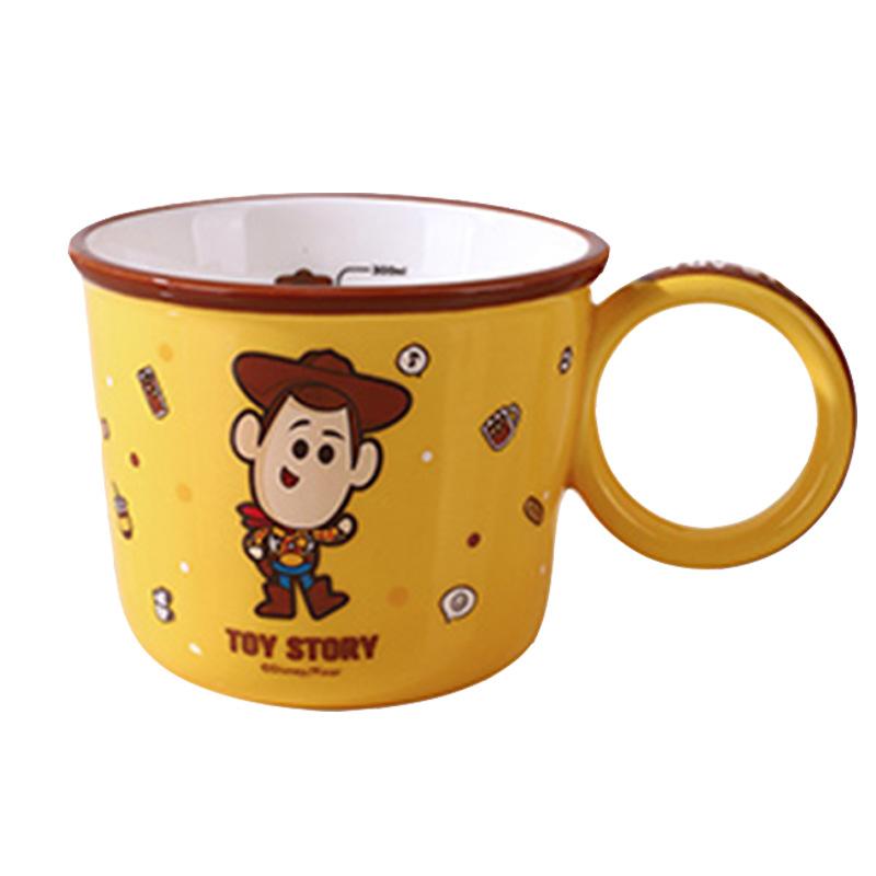 Niedliche Cartoon Buzz Lightyear Keramiktassen Toy Story Milchskalenbecher Kaffeetassen als Souvenirs