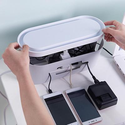 Kabelmanagementbox Steckdosenleisten Organizer 32x13x11cm Leichtes Zubehör Vielseitig mit Telefon