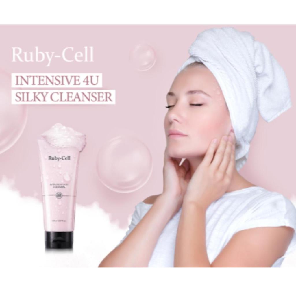 [RUBY-CELL] Rubycell Intensive 4U Silky Cleanser 150ml Mild Cleansing Moisturizing Foam Cleanser
