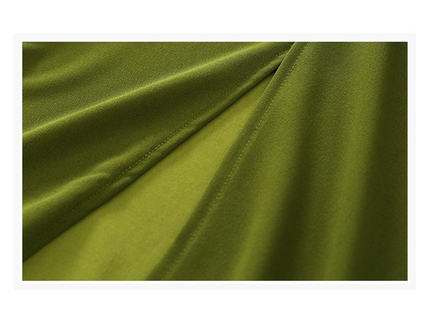 Plus Size Waist-Cinched Slimming Skirt for Women - French Style Summer Polo Dress