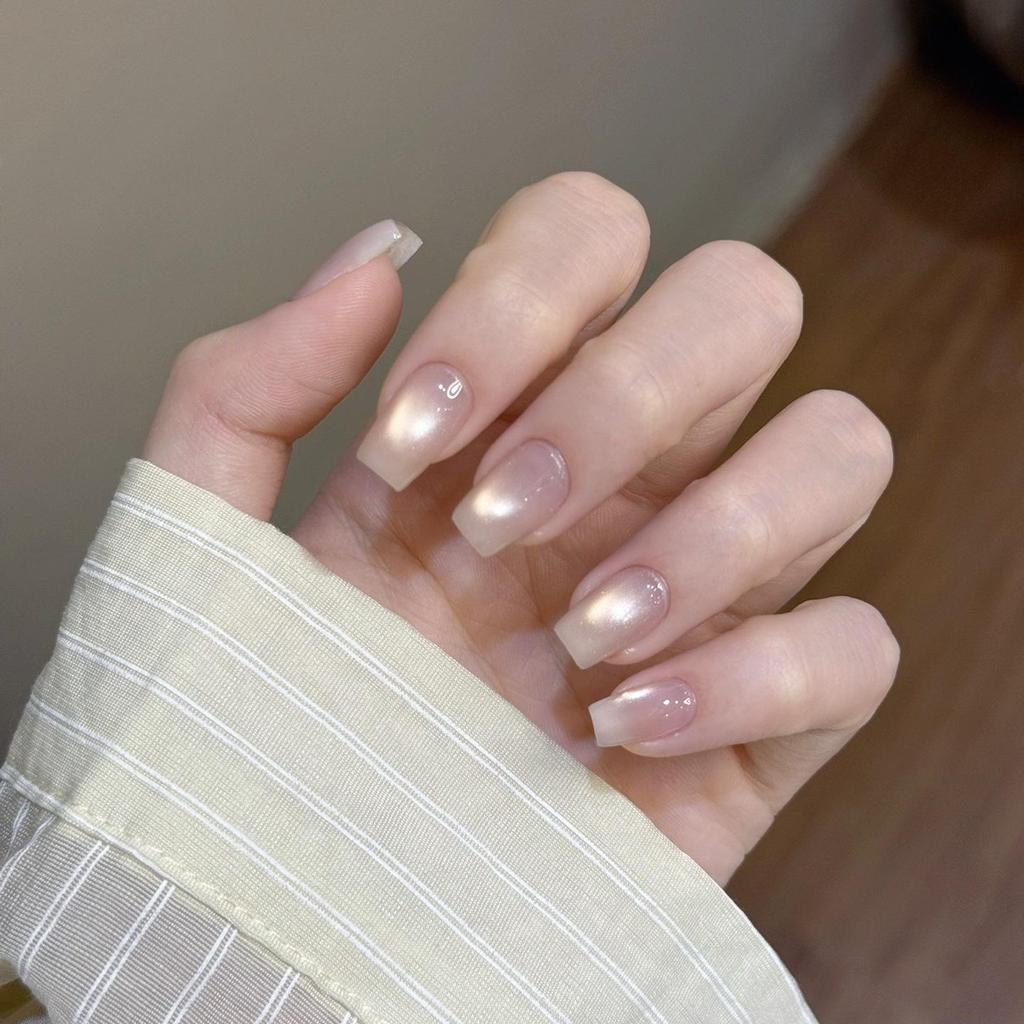 President Hua Little Black Bottle Leveling Gel: Satin Porcelain White Cat Eye & Crystal Whitening Gel Polish, 60 Colors