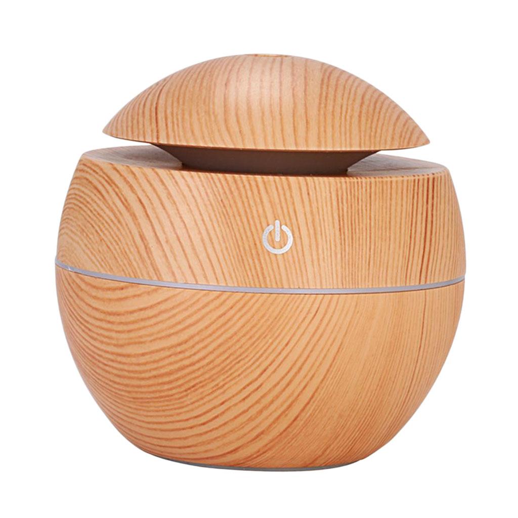 130ML Ultra Silent Wood Grain USB Air Humidifier Air Purifier for Indoor