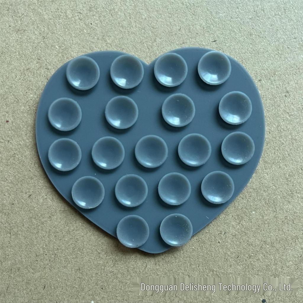 Heart-Shaped Multifunctional Silicone Suction Cup Phone Stand