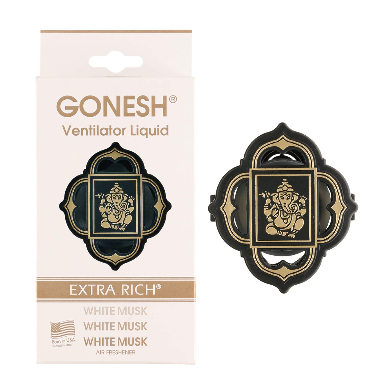 GONESH Ventilator Liquid (car under seat air freshener) White Musk 3ml (x 1) белый