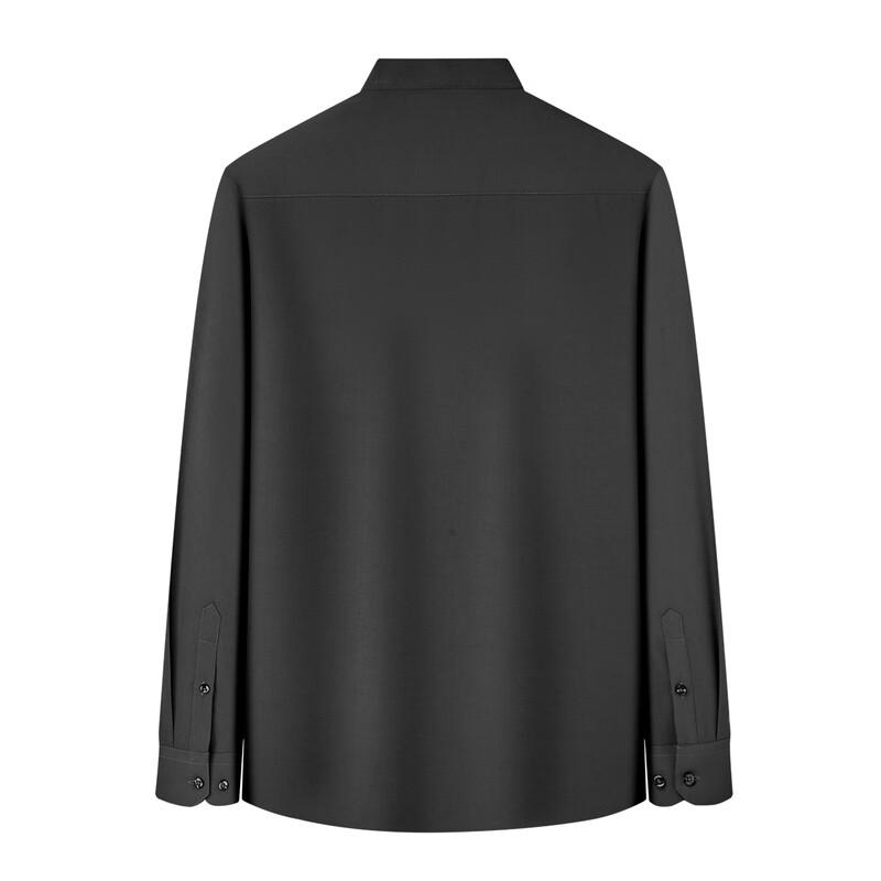 Shanshan Men's Stand-Collar Long-Sleeve Shirt