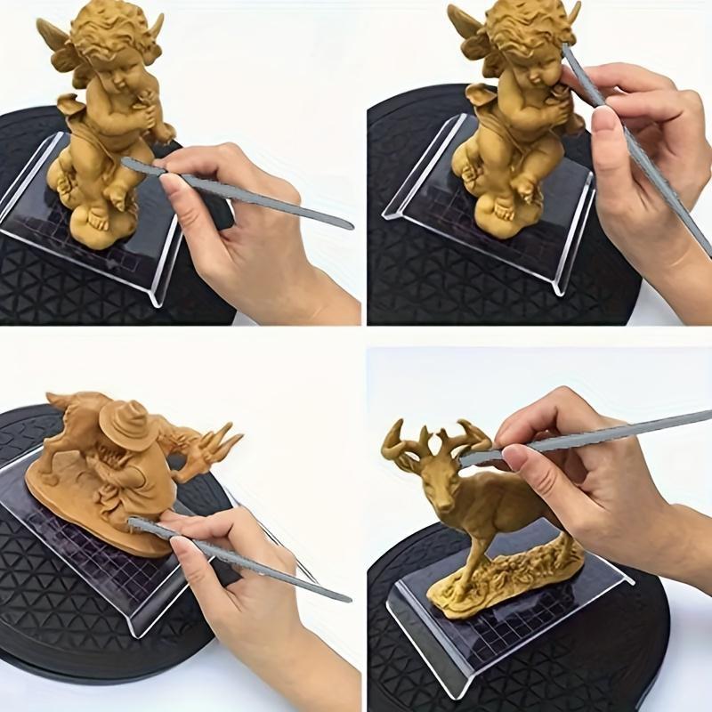 5 Pcs Stainless Steel Ceramics and Clay Sculpting Tool Set Ribbon Carving Tools for Pottery, Uncharged Crafting Accessories for Texturing and Modeling