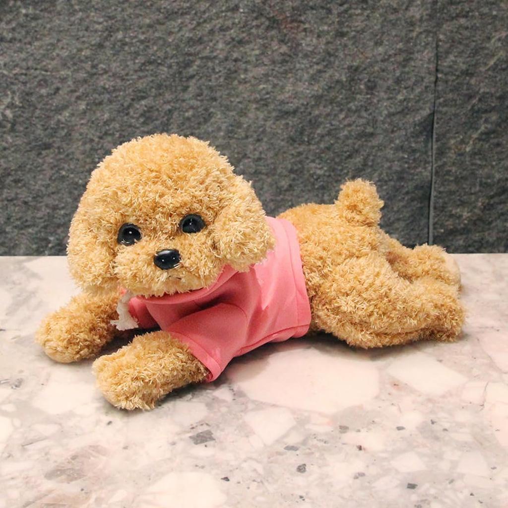 Stuffed Animal Teddy Dog Toy Body Pillow Knee Puppy Simulation Dog Cute Realistic Soft Sleeping Pillow Comfortable Body Pillow Fluffy Light Clothes
