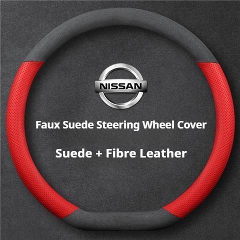 Wildleder Auto Lenkradbezug für Nissan Qashqai Kicks March Xtrail Micra Leaf Qashqai J11 J10 J12 Armada Juke Note Zubehör