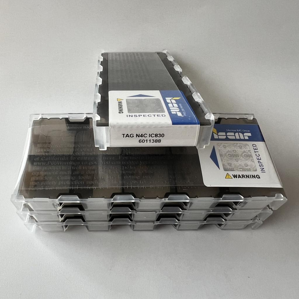 ISCAR / TAGN4C IC830 / Industrial indexable carbide inserts 10 Pcs