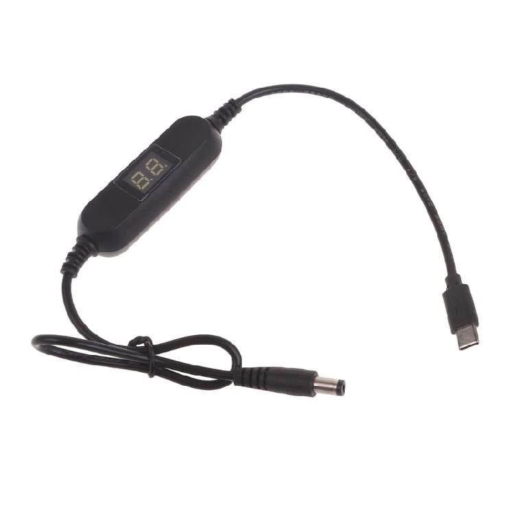 USB C to 2V 3V 4.5V 6V 9V 12V Power Cable for Radio Light Fan Toy Hygrometer