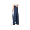 Li-Ning Sports Lifestyle Series Letter Casual Straight Leg Breathable Comfortable Knitted Sports Pants Women bottoms Deep-Navy AKLU568-2