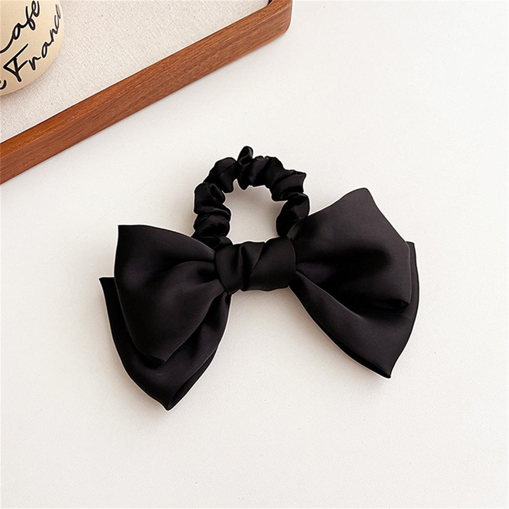 Solid Color Bow Hair Tie Hair Accessories for Women
