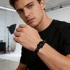 Adjustable Men Rope Bracelet Infinity Knot Bracelet Simple Black Rope Bracelet with Card Gift for Husband Boyfriend Brother Son
