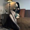 Womens Sexy Stockings With Lace Garter Belt Aurora Oil Shiny Pantyhose High Elastic Ultra-Thin Long Sockings Night Club Wear