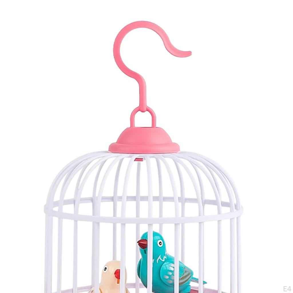 Elektrischer Sprachsteuerungs-Vogelkäfig mit geräuschaktivierten Vogelgeräuschen, realistischer elektronischer Simulationskäfig