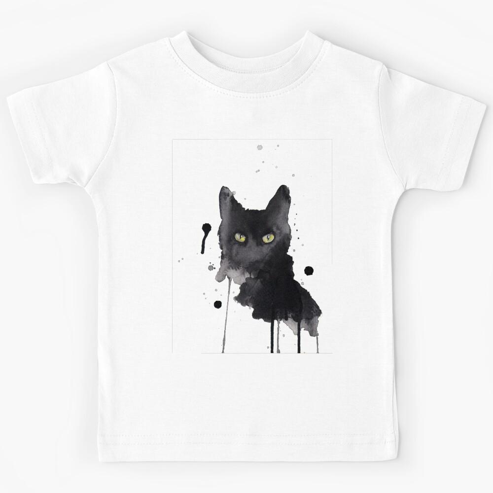 Black cat  Kids T-Shirt 130