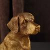 Golden Retriever French Bulldog Statue Desk Decoration Ornaments Creative Gilding Puppy Animal Sculpture Room Aesthetic Decor