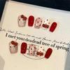Adorable Cat Eye Short Nails – Whimsical Cartoon Design