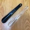 Clear Plastic Shoehorn with Extended Handle for Easy Shoe Wearing