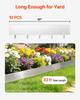 Corten Steel Landscape Edging, 10-Pack 100 X 23 Cm Metal Edging for Landscaping with 11 Connecting Plates, Easy-to-Install, Metal Garden Edge Border
