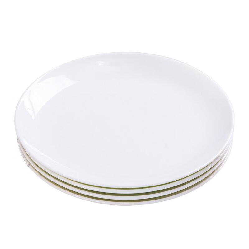 Danshi Zhiyuan Jingdezhen Pure White Moonlight Bone China Plates