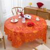 Oil-proof Tablecloth Thickened Red Festive Table Cloth  Home Decoration