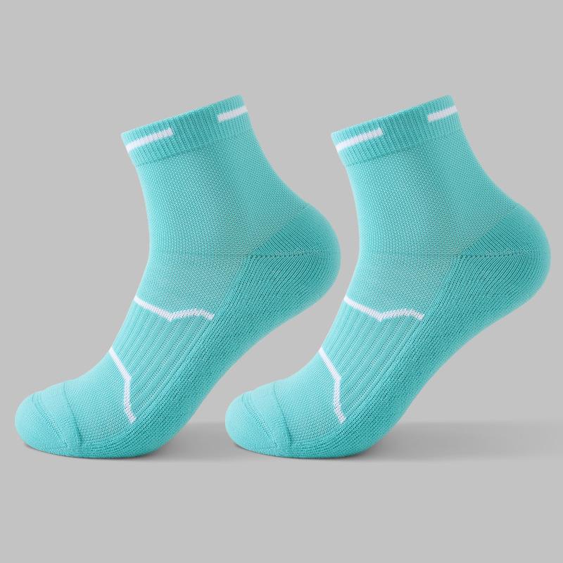 

Women s Autumn and Winter Thickened Towel Bottom Antibacterial Deodorant Sweat Absorption Running Fitness Socks 1 pair ціан