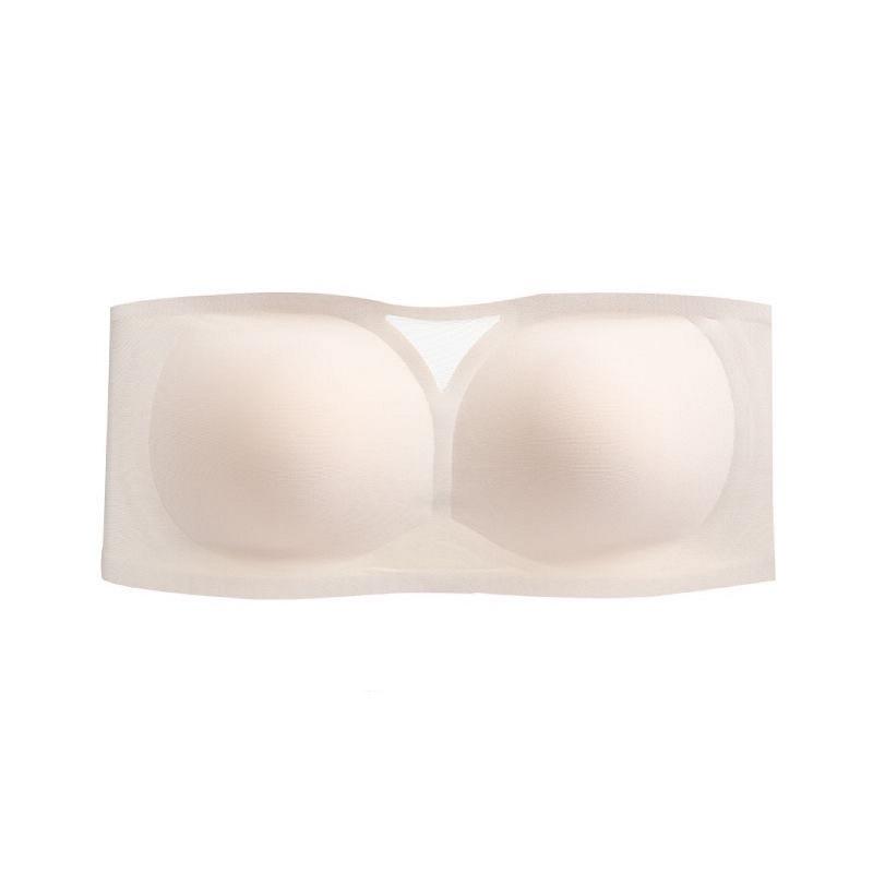 Strapless underwear women's non-slip invisible tube top breast-wrapped underwear summer new thin seamless small chest bra women