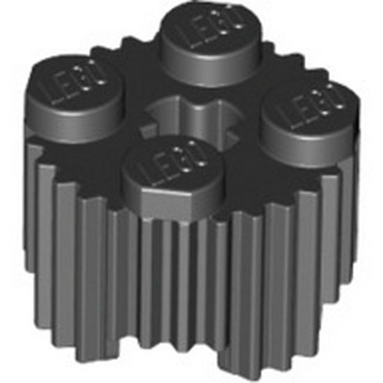 Building Blocks: 2x2 Striped Cylinder Compatible with Lego 92947 A251