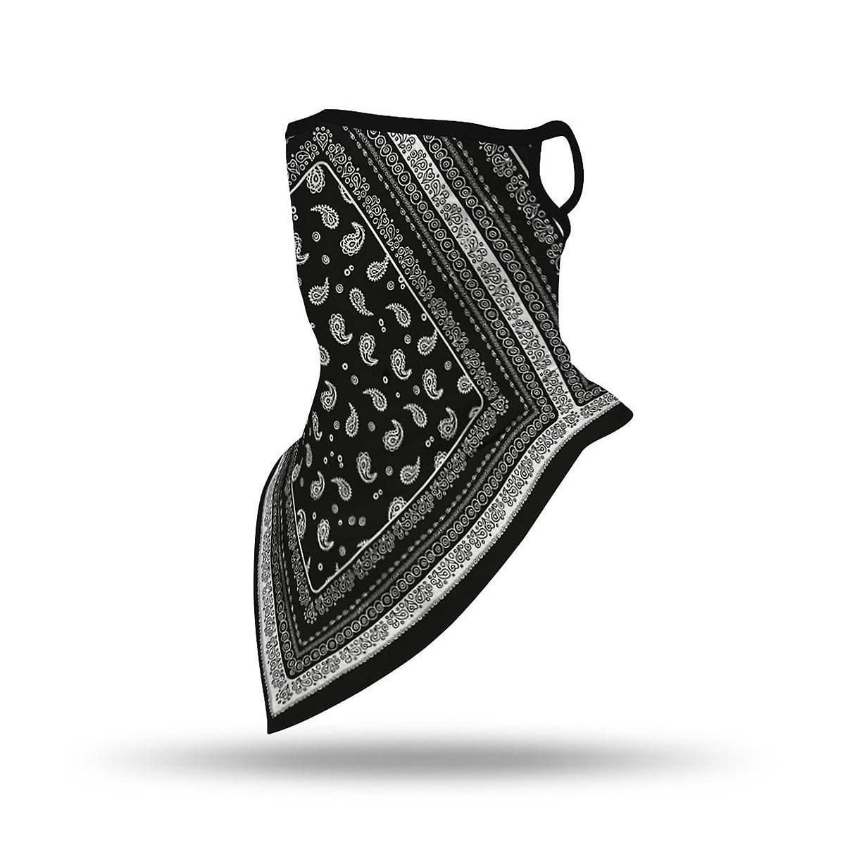 

Защитная маска для лица COMFORTIS, Пейсли, Спорт, Бег, Защита лица, С рисунком, Защита от УФ-лучей, Теннис, Катание на лыжах, Сноубординг, Черный (Модель B)) Free size чёрный