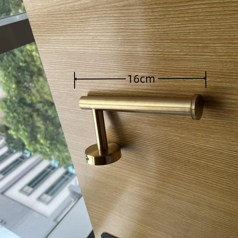 Stainless Steel No-Drill Wall-Mounted Towel and Toilet Paper Holder