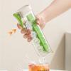 2Pcs Press-Release Ice Cube Tray with Lid Food-Grade Silicone Mold for Freezer Easy-Release Leak-Proof Space-Saving Ice Maker for Home Party