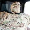 Oregonian Camper Seat Cover Vehicle Seat Jacket REAR Easy Installation Stretchable Mesh Pocket Machine Washable Camo OCB2422CM