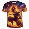 2026 Summer Anime Dragon Ball Son Goku 3D Print Kids T Shirt Fashion